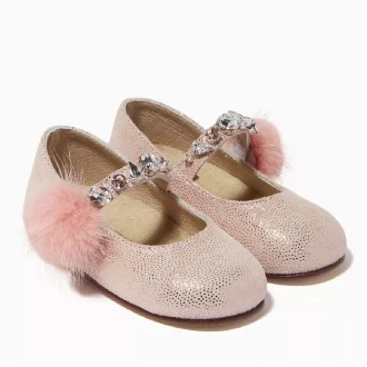 Pantofi Babywalker PB/6059 dusty pink