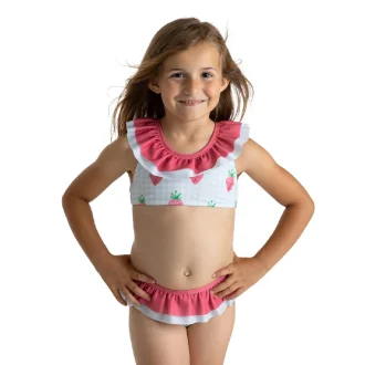 Costum de baie Meia Pata Strawberries Blue MP014SS24 Bikini