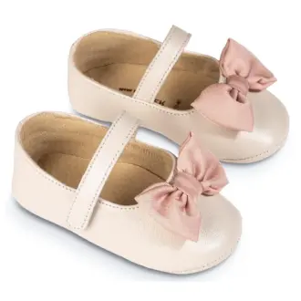 Pantofi Babywalker PB/1646 ivory pink