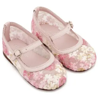 Pantofi Babywalker PB/5897 pink flower